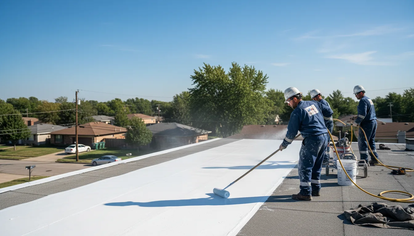 Commercial roof coating in Blanco, OK near me